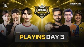 FREE FIRE ASIA LEAGUE | PLAYINS DAY 3 FT. #MAFIAS #OG ELITE #TWOB #EXP #ONIC #HIND