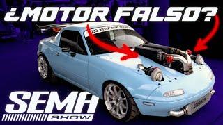 ¿Un MAZDA MIATA con MOTOR v10 FALSO?  (SEMA 2024 dia 1) | JUCA