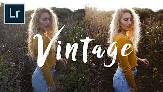 How to edit Vintage Style Photos FAST | Adobe Lightroom Tutorial (4k)