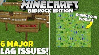 6 MAJOR LAG Issues That Could Be Killing Your Worlds! (Minecraft Bedrock Edition)