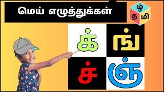 tamil mei ezhuthukal reading lesson for kids / மெய் எழுத்துக்கள் 18 மற்றும் உச்சரிப்பு