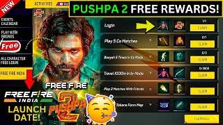  Free Fire Pushpa 2 Event  Free Fire India Launch Date  Pushpa Event Free Fire | FF New Event