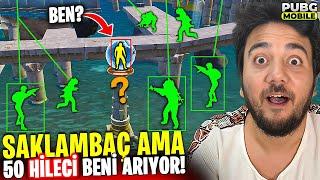 SAKLAMBAÇ AMA 50 HİLECİ BENİ ARIYOR! (ÇILDIRDIM) PUBG Mobile Saklambaç