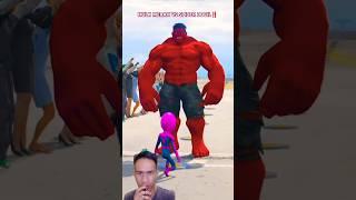 HULK MERAH VS SPIDER BOCIL‼️ #gta #spiderman #hulk #shorts @HamiHamami