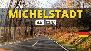  DRIVING in GERMANY from FRANKFURT am MAIN to MICHELSTADT by the Autobahn and the Forest (4K UHD) 