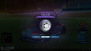 Getting the new GOLD Valor Wheels in Rocket League!