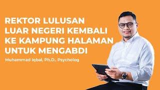 MUHAMMAD "CHEF" IQBAL MAU KASIH APA UNTUK KOTA PADANG? - Muhammad Iqbal, Ph.D., Psycholog