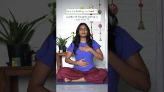 Are you feeling stressed?? Try this to release stress #meditation #yoga #youtubeshorts