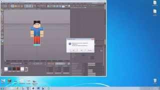 Как сделать свой скин чтоб загрузить в Cinema 4D после обновы Minecraft