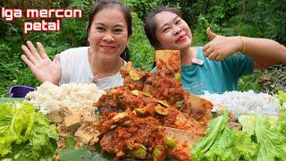 IGA MERCON PETAI..‼️ MUKBANG DIKEBUN BARENG SUSAN, PANIK DIKEJAR HUJAN 