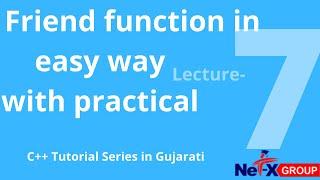 Friend function in C++ with practical in Gujarati | [class #7]