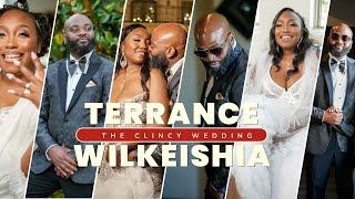 A wedding of Terrance and Wilkeishia Clincy , Dallas , Texas .