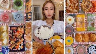 asmr mukbangasmr/kwai dessert mukbang,/mochi eating,creperoll cake chocolate #asmr