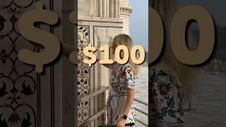 $100 a day in India  #travel #budgettravel #$100 #traveltips #tajmahal #india #cheapestcountry