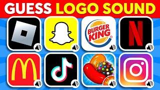 Guess The Logo Sound  McDonald's, Pepsi, Facebook, TikTok | Logo Quiz