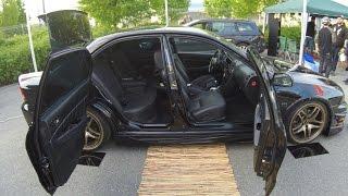 Mitsubishi Galant tuning show car JDM - samurai sword crazy doors by poolman walkaround V0271