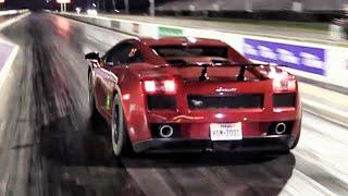 Twin Turbo Lamborghini - Drag Racing