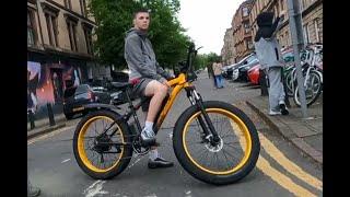 Thieving Neds Vandalise and Steal Next Bikes at Dowanhill Street in Partick, Glasgow in Public