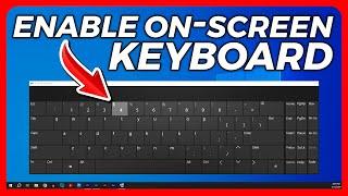 How to ENABLE On Screen Keyboard in Windows 10 | FIX Laptop Keyboard Not Working | Windows 10,11,8,7