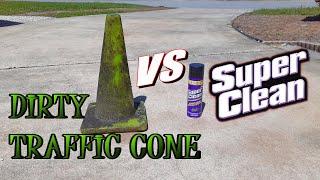 Dirty Traffic Cone Vs Super Clean Aerosol! TheCombustionGuys