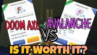 Mechanic Doom Axe VS. Avalanche || Weapon Synthesis || RAGNAROK M ETERNAL LOVE