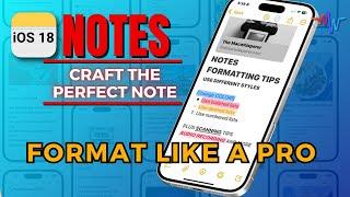 ️ Apple Notes - Crafting the Perfect Note