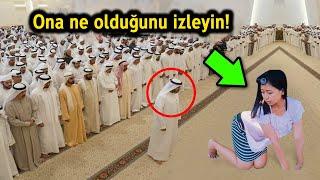 Yabancı Bir Kadın Namaz Esnasında Mescide Girdi Ve Namaz Kılanlara Bakın Ne Yaptı?