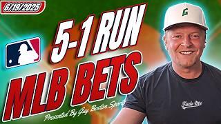 MLB Picks Today 6/19/2025 | FREE MLB Best Bets, Predictions, and Player Props!