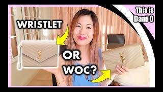 YSL Saint Laurent WOC (Wallet on chain) vs Wristlet Clutch | Which is better? | What fits | Price