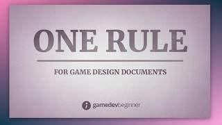 How to write a Game Design Document