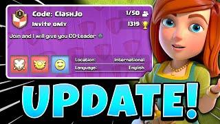 NEW Recruiting Feature AND Hard Mode Changes | UPDATE Sneak Peek 1 (Clash of Clans)