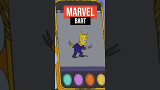 Marvel in The Simpsons (Bart Simpson) #shorts