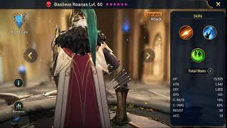 Raid Shadow Legends Hero Showcase Basileus Roanas lv 60