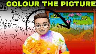 COLOUR THE PICTURE  | EASY GAME #gaming