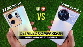 Infinix zero 30 4g vs tecno spark 20 pro plus detailed comparison - Konsa best hai ?