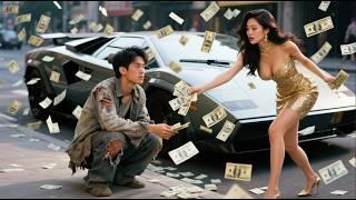 Pretty CEO tips poor guy with cash, not knowing he’s a war god! He saves her,she gives him her heart