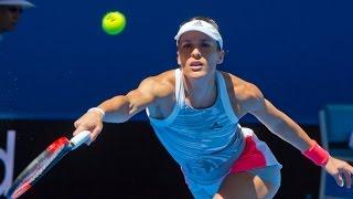 Heather Watson and Andrea Petkovic practice - Mastercard Hopman Cup