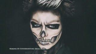 Making Of Skull Make Up Fotoshooting by Foto Daylight