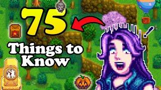 You NEED To Know These 75 Things and Tips In Stardew Valley 1.6