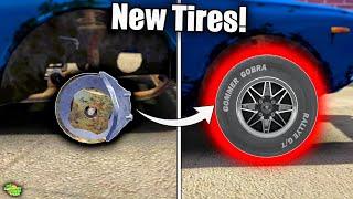 Installing BRAND NEW Wheels on the Satsuma! | My Summer Car