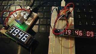 NTP clocks with different led display and drivers