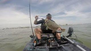 New Jersey Kayak Fishing for Fluke (flounder) - 22.5" Back Bay Keeper
