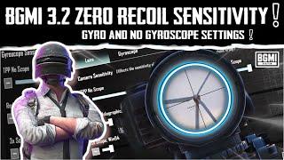 BGMI 3.2 UPDATE ZERO RECOIL SENSITIVITY SETTINGS GUIDE | HOW TO MAKE OWN SENSITIVITY GYRO & NO GYRO