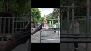 Bar tricks Hand backflip