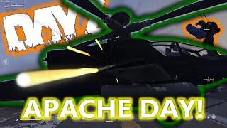 Apache HELICOPTER Day! In Bear Mountain - DayZ