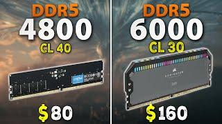 DDR5 4800 vs 6000 | 7800X3D // Test in 8 Games