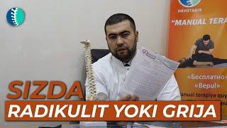 Sizda radikulit yoki grija