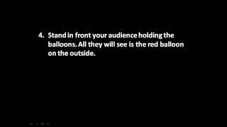 How to make a balloon change colour