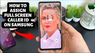 how to enable Full Screen Photo CALLER ID for incoming calls on SAMSUNG?