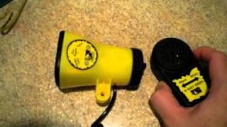 Sunlite Super Siren Bicycle Alarm, 3 Sound With Microphone